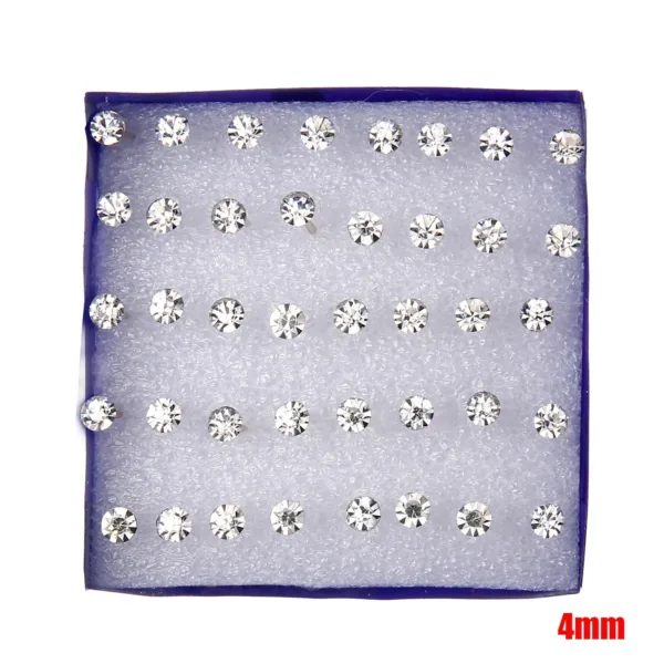 20-Pair Crystal Stud Set - Image 14