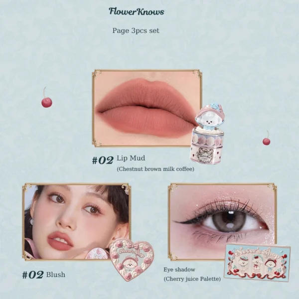 Flower Knows Never's Shop Collection All In Make Up Sets Cosmetics Full Set Lip Mud Blusher Eye Shadow Makeup Kit Professional - Image 13