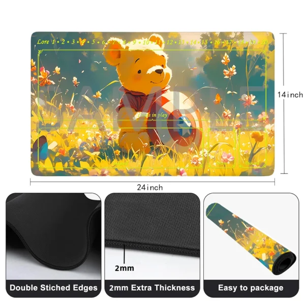 Lorcana Playmat Free Storage Bag Size 24X14IN Trading Card Game Protective Mats Scratch-Resistant Durable Mouse Pad 14 - Image 19
