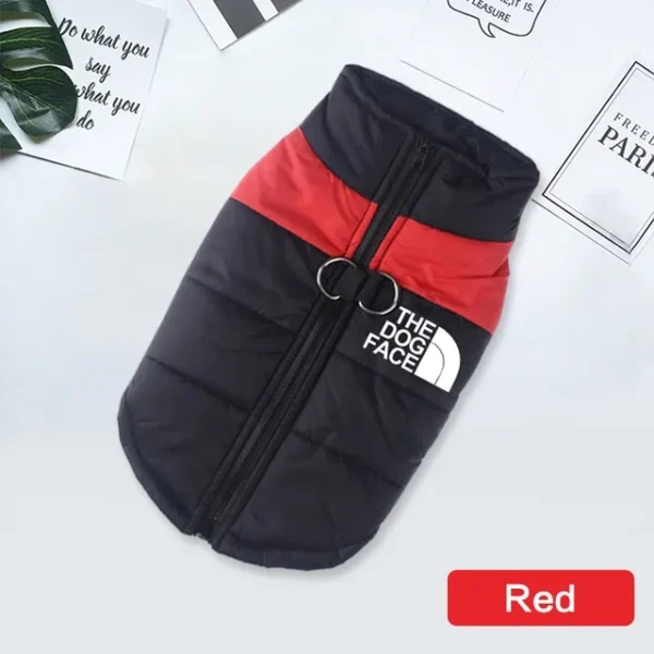 Waterproof Warm Dog Clothes Pet Coat Winter Vest Padded Zipper Jacket Dog Clothing for Small Medium Big Dogs The Dog Face Outfit - Image 2