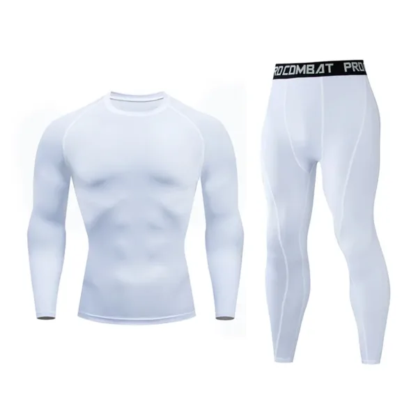 Winter Top Quality New Thermal Underwear Men Underwear Sets Compression Fleece Sweat Quick Drying Thermo Underwear Man Clothing - Image 2