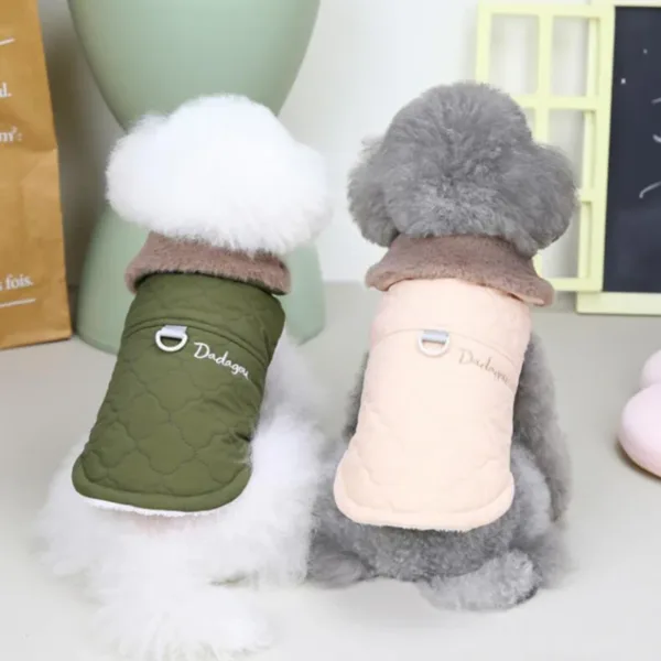 Warm Fleece Dog Jacket Vest Winter Dog Clothes Puppy Cats French Bulldog Coat Chihuahua York Pet Apparel for Small Medium Dogs - Image 5