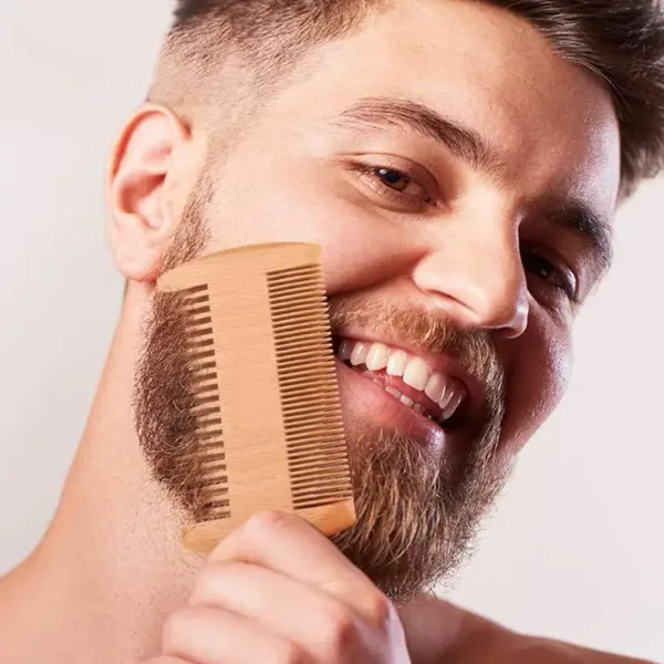 5pcs Men Beard Barba Grooming Beard Set Beard Growth oil Men Hair Enhancer Thicker Mustache Grooming Beard Care Oil comb bag - Image 2