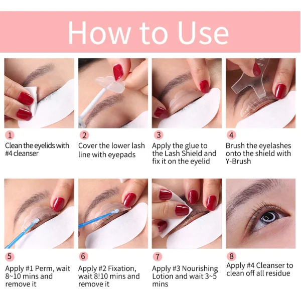 ICONSIGN Upgrade Version Lash Lift Kit Lifting Eyelashes Lasting 6-8 Weeks Lash Perm Eyelash Enhancer Makeup Tools - Image 5