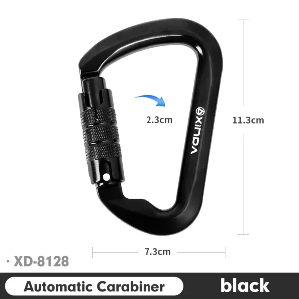 Xinda Outdoor Carabiner Rock Climbing Mountain Landing 30kN High Altitude Operation Equipment Aluminum Alloy Safety Buckle Hook - Image 5