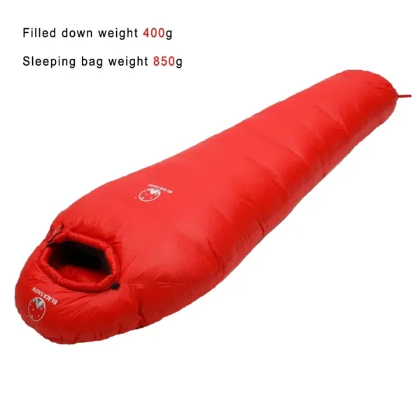Very Warm White Goose Down Filled Adult Mummy Style Sleeping Bag Fit for Winter Thermal 4 Kinds of Thickness Camping Travel - Image 20