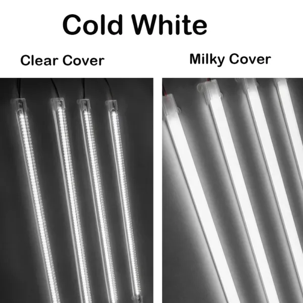 SMD Fluorescent Floodlight Tube Bar 220V LED Rigid Light Strip High Brightness 30cm/40cm/50cm Industries Showcase Display Lamp - Image 2