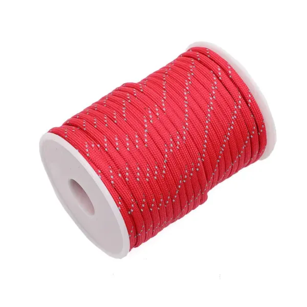 Reflective Tent Rope 550 Paracord Cord 7 Strands 4mm Camping Survival Accesorios Warning Parachute Line Hiking Canopy Lanyard - Image 10