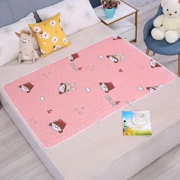 50*70cm Breathable Waterproof Washable Mattress Urine Mat for Baby Cute Cartoon Bed Protector Diaper Bedding Urine Pads Cloth - Image 7