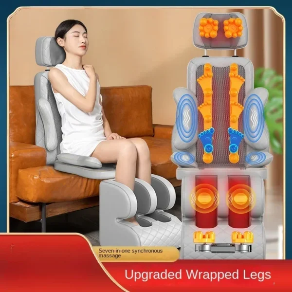 Full Body Multifunctional Neck Waist Back Leg Massage Cushion Kneading Massage Chair - Image 6