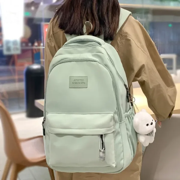 Trendy Waterproof College Backpack - Image 10