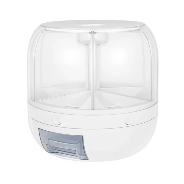 Kitchen Storage Box 360 Degree Rotating Rice Dispenser Sealed Dry Cereal Grain Bucket Dispenser Moisture-proof Food Container - Image 7