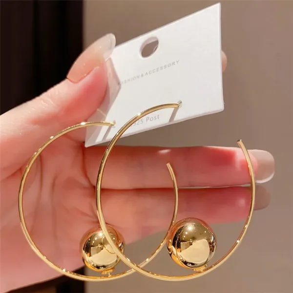 Metal Ball Fashion Earrings