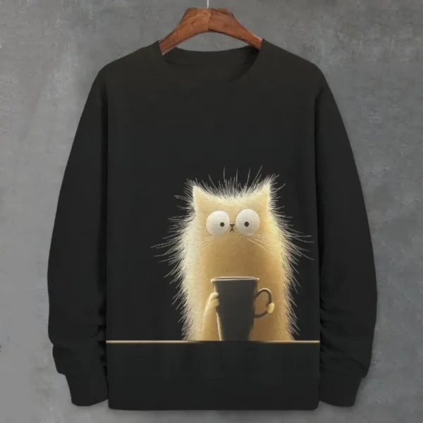 Teacup Cat 3d Print Woman Clothing Funny Women Hoodie Fashions Long Sleeve Pullover Tops Oversized Hoodies For Autumn/Winter - Image 10