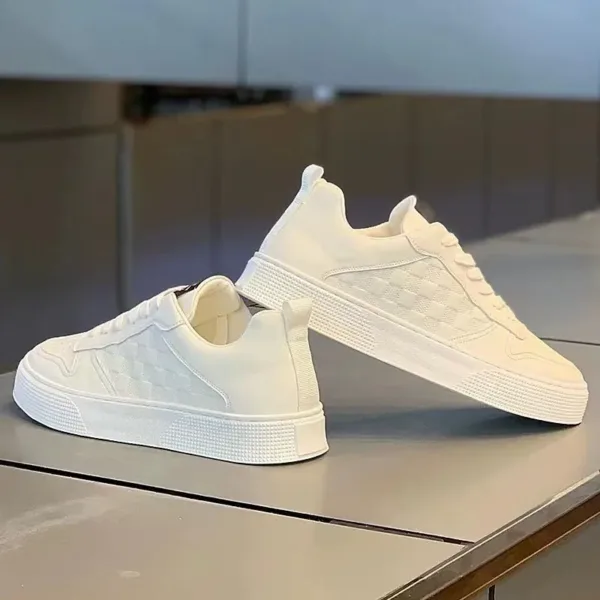 Casual Leather Men Sneakers New Mens Lace Up Designer Comfortable Trend Board Shoes for Men Breathable Sneakers Running Shoes 24 - Image 3