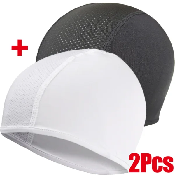 Motorcycle Cycling Cap Quick Dry Breathable Moisture Wicking Under Helmet Beanie Inner Lined Dome Sport Cap Motor Accessories - Image 3