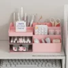 Large Capacity Cosmetic Storage Box Makeup Drawer Organizer Skincare Makeup Stationery Storage Box for Dressing Table Desktop