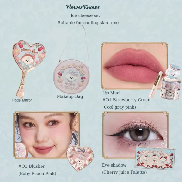 Flower Knows Never's Shop Collection All In Make Up Sets Cosmetics Full Set Lip Mud Blusher Eye Shadow Makeup Kit Professional - Image 14