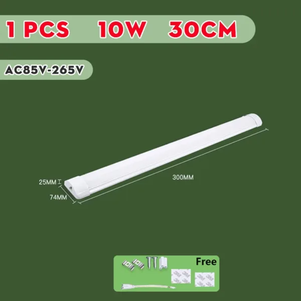 LED Kitchen Cabinet Lamps 220V 110V Led Lights Strip Lighting Fixture 10W 20W 30/50CM For Bedroom Closet Kitchen Lamp Tube Bar - Image 20