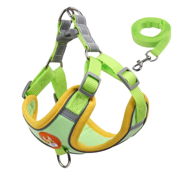 No Pull Pet Dog Harness and Leash Set Adjustable Puppy Cat Harness Vest Reflective Walking Lead Leash For Small Dogs Chihuahua - Image 3