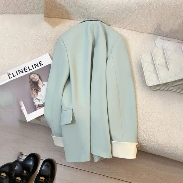 Autumn Winter Office Lady Blazer Jacket Women 2024 Fashion Long Sleeve Coat Woman Blazers Feminino New In Outerwears Casual - Image 5