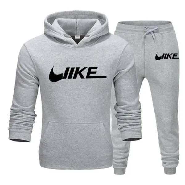 New sport brand 2-piece set sportswear hooded sweatshirt+drawstring pants hoodie running sportswear for men women - Image 8