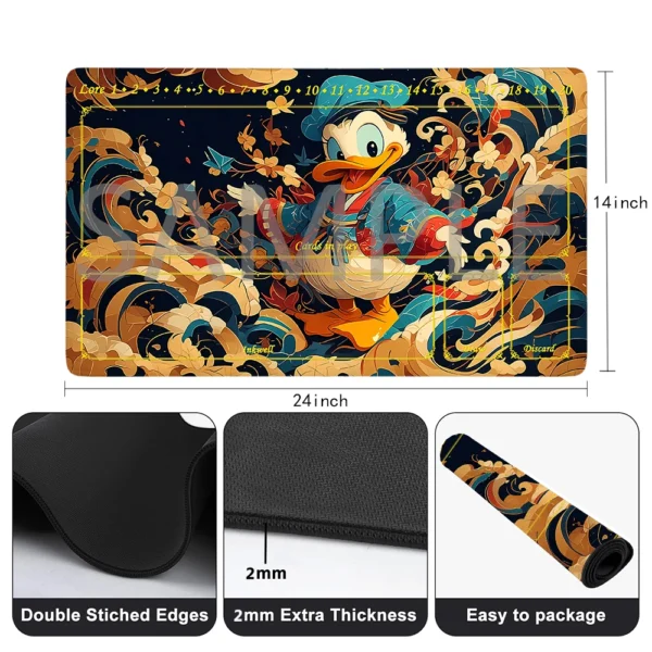 Lorcana Playmat Free Storage Bag Size 24X14IN Trading Card Game Protective Mats Scratch-Resistant Durable Mouse Pad 14 - Image 4