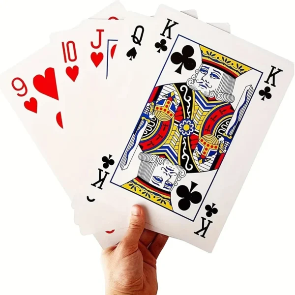 Super Jumbo Oversized Playing Cards 4x Larger 54 CardsCarnival Wedding Birthday Party Favors Board Games For Adults And Family - Image 3