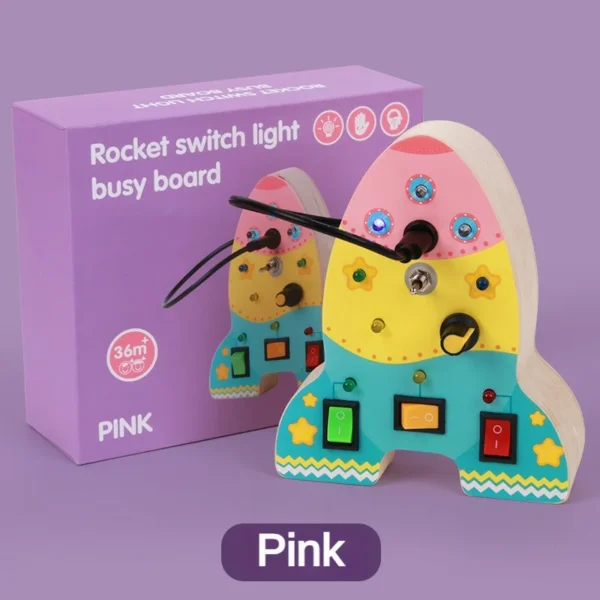 Montessori Busy Board Circuit LED Light Socket ON/OFF Baby Early Hand Fine Cognitive Education Teaching Aids Toy Gifts Busyboard - Image 30