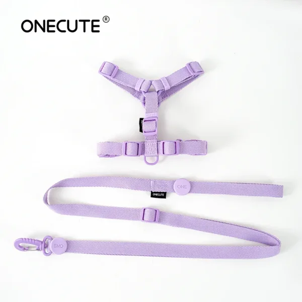 dog harness dog collar dog leash Macarone color cat accessories pet small dog accessories small dog harnessdog supplies - Image 16
