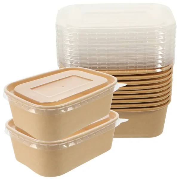 10 Sets Packed Lunch Box Takeout Containers Paper Bowls Pragmatic Food Frying Boxes Fruit Holding Fried Chicken Hot Dog Packing - Image 2