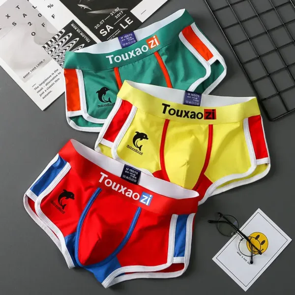 3Pcs/Lot Men Panties Cotton Underwear Boxers Briefs Mens Fashion Dolphin Boxershorts Trends Youth Personality Underpants Homme - Image 8