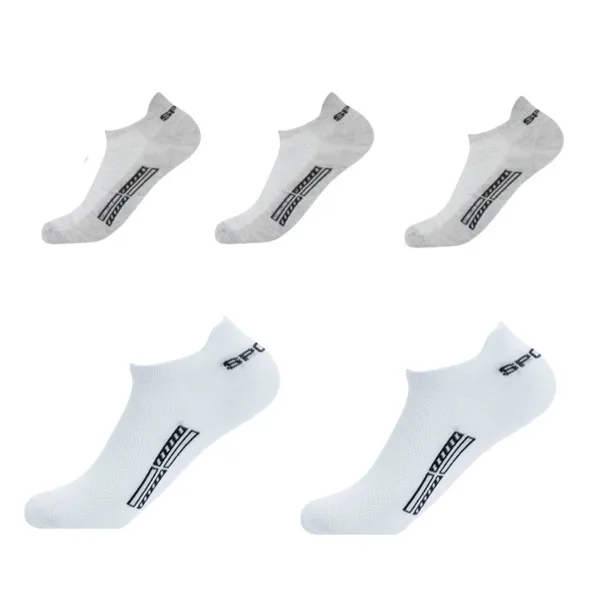 5 Pairs/Lot High Quality Men Ankle Socks Breathable Cotton Sports Mesh Casual Athletic Thin Cut Short Sokken Plus Size - Image 5