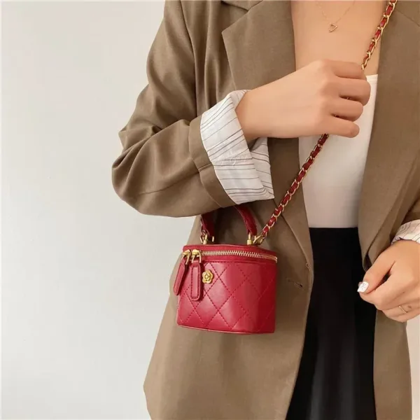 Mini Shoulder Bucket Bag - Image 7