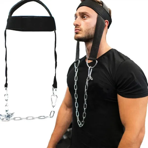 Head Neck Training Head Harness Body Strengh Exercise Strap Adjustable Neck Power Training Gym Fitness Weight Bearing cap - Image 2