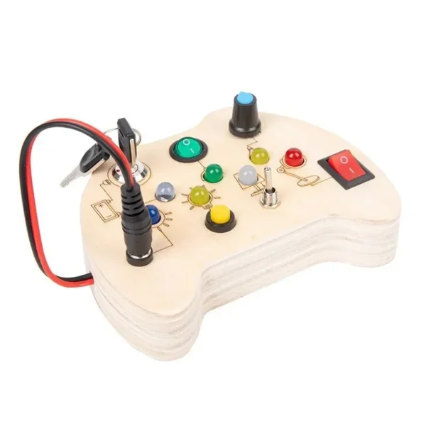 Montessori Busy Board Circuit LED Light Socket ON/OFF Baby Early Hand Fine Cognitive Education Teaching Aids Toy Gifts Busyboard - Image 13