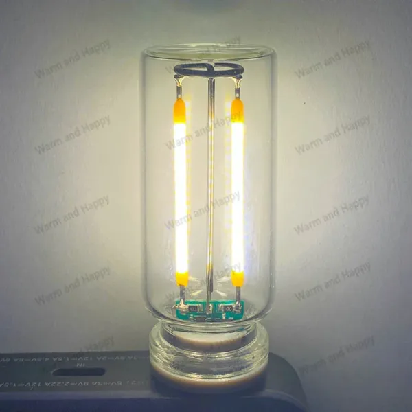 LED Retro Edison Light Bulb 0.3W DC5V USB Dimming Touch Tube Light Source Mobile Power Light Night light Bedside Light Laptop - Image 9