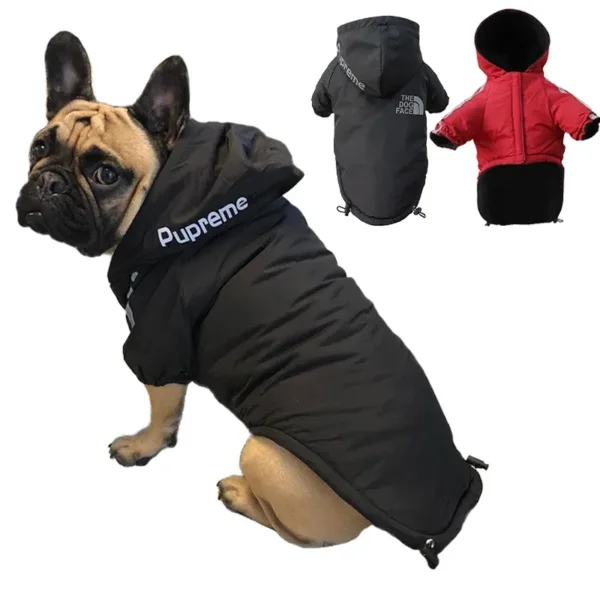 Winter Dog Clothes Warm Fleece Pet Dogs Jacket Reflective Waterproof For Small Medium Dogs Chihuahua French Bulldog Coat Pug - Image 4