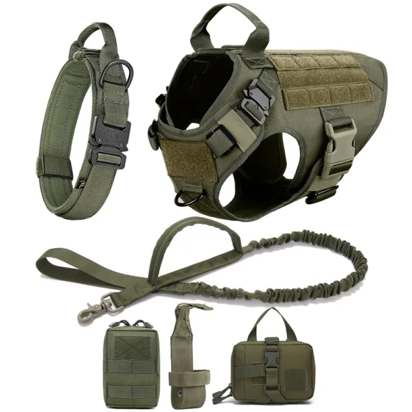 Large Dog Harness And Leash Set Pet German Shepherd Malinois Training Walking Vest Dog Harness And Collar For Medium Large Dogs - Image 12