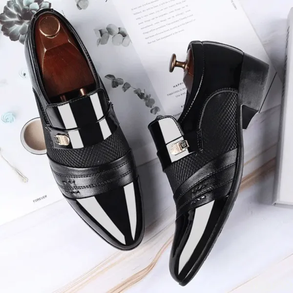 Shoes Men Slip on Men Dress Oxfords Fashion Business Dress Men Shoes 2020 New Classic Leather Men'S Suits Shoes Man Shoes2023 - Image 8