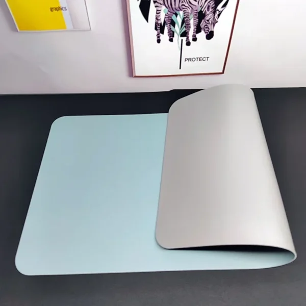 Large Mouse Pad Extra Big Non-Slip Desk Pad Waterproof PU Leather Desk Table Protector Gaming Mouse Mat for Game Office Work - Image 14