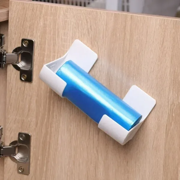 4PCS Wall Mounted Trash Bags Holder Garbage Bag Storage Box Organizer Plastic Bag Film Container Dispenser For Kitchen Shelf - Image 4