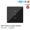 MOES WiFi Smart Curtain Switch Touch Design for Motorized Curtains and Roller Blinds work with Alexa Google and Smart Life App - Image 4