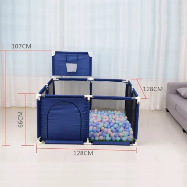 IMBABY Baby Playpen Square Baby Playground with Basketball Board Activities for Baby Large Child corral Safety Barriers Fence - Image 5