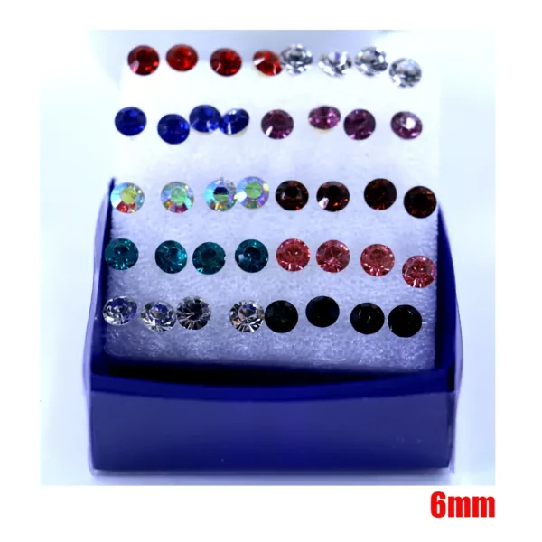 20-Pair Crystal Stud Set - Image 9