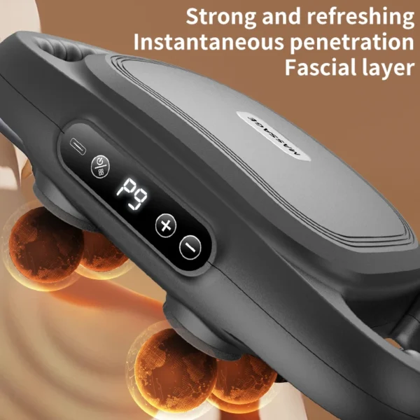 Whole body high frequency massager Muscle relaxation massager, 6 head and neck membrane massager 6 fascia gun - Image 6