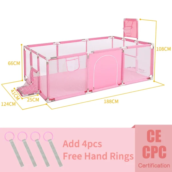 PANGDUBE Baby Playpen for Children Baby Playground for 6 months~6 Years Old Kids Baby Activity Fence Baby Games Park - Image 19