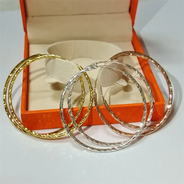 Senlissi Gold Hoop Earrings - Image 11