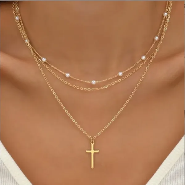 14K Gold Pearl Necklace - Image 4