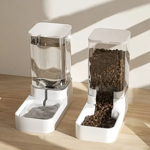 Gravity Cat Water Dispenser Automatic Dog Feeder Cat Feeder and Cats Water Dispenser Cat Feeder Food Storage Dispenser Container - Image 10